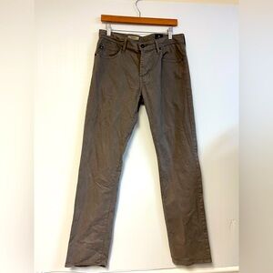 AG Adriano Goldschmied The Graduate Tailored Leg Jeans 32x32 – Gray/ Brown‎